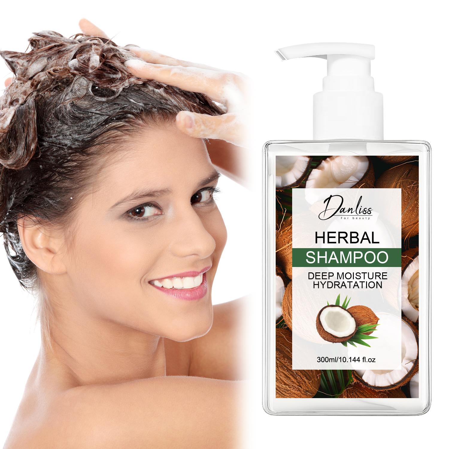 

Herbal Shampoo-Cleanses and Moisturizes Hair-Good Scent Vibes With Coconut-Suitable For All Hair Types, 300ml