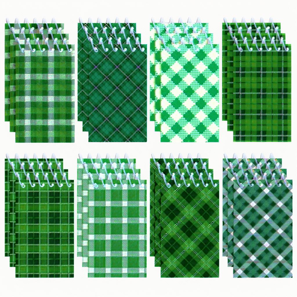 

8Pcs Portable Gift Notebook Portable Size Pocket Notebook St. Patrick s Day Notebook Spiral Binding For Business Gift Office