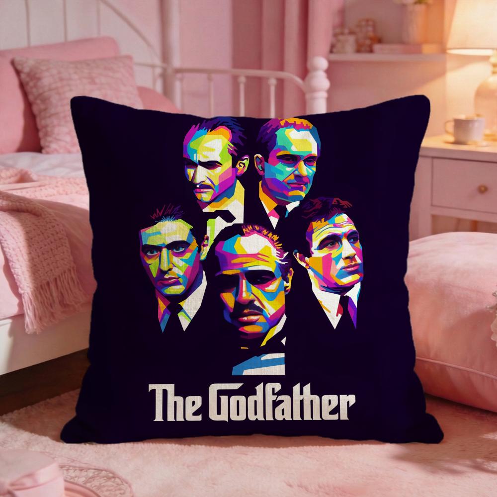 The GGodfather Movie Cushion Cover Premium Comfort Reversible Pillow Cove Two In One Design For Any Room  Car Interior