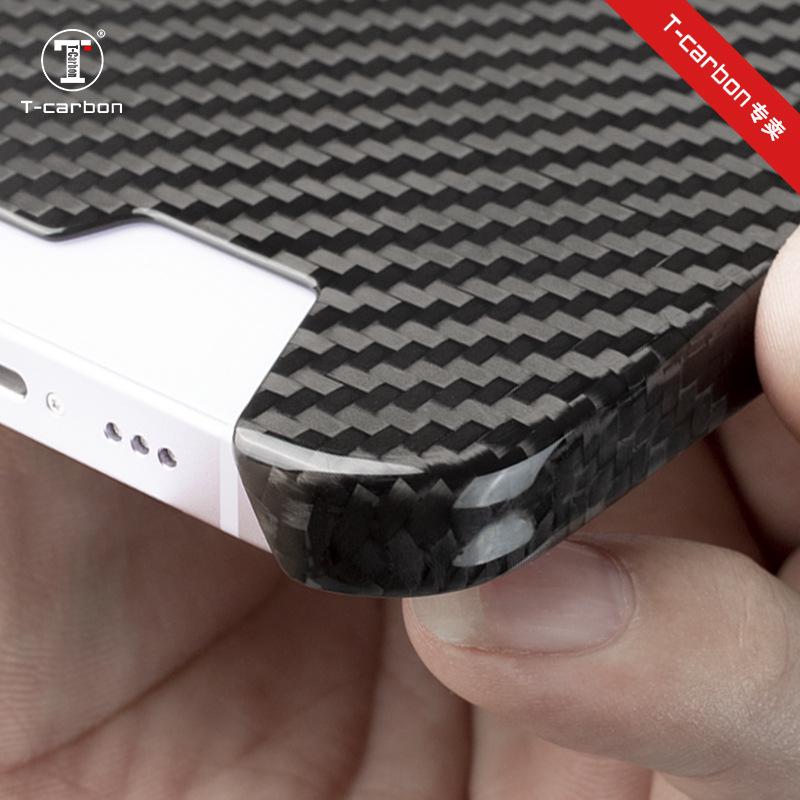 Real Carbon Fiber iPhone 14 Case by T-carbon