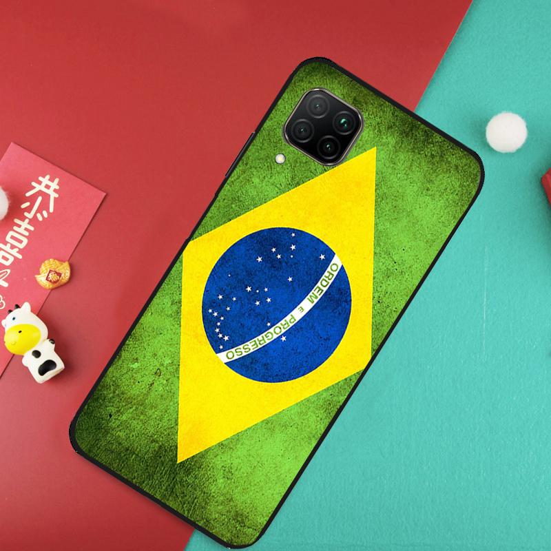 Brazil Flag For Huawei Nova Y73 Y70 Y72 Y60 Y90 Y61 Y91 8i 7i 11i 12i 12s 9 10 SE P20 P30 P40 Lite Case