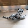 Large Tiger Plush Animal Realistic30cm White Tiger Hairy Stuffed Toy Gift Xmas