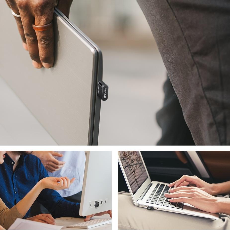 SAMSUNG 128GB Mini Pen Drive U Disk USB 3.1 Flash Drive FIT Plus 256GB Pendrive 64G 512G Metal USB 3.2 400MB/s High-speed Memory Stick Storage Device