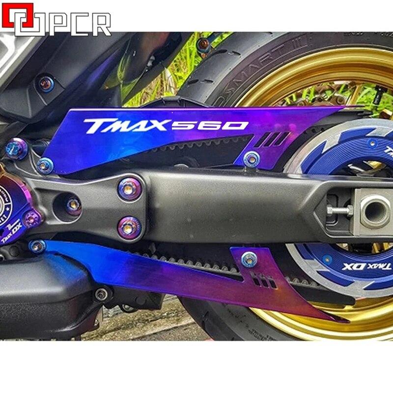 Motorcycle Parts Belt Guard Cover Protector For Yamaha TMAX560 TMAX 560   T-MAX Tech MAX Tmax530 DX Decorative