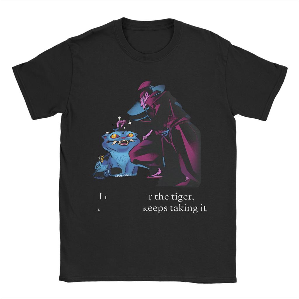 Kpop Demon Hunters Animation Men's T Shirts Huntrix Saja Boys Humor Tees Short Sleeve Round Collar T-Shirt Pure Cotton Clothes