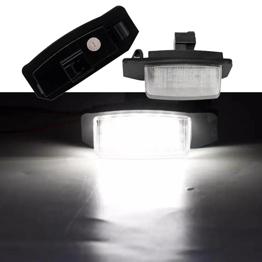 LED License Number Register Plate Light for Car Mitsubishi OUTLANDER XL CW Peugeot 4007 Citroen C-Crosser Lamp
