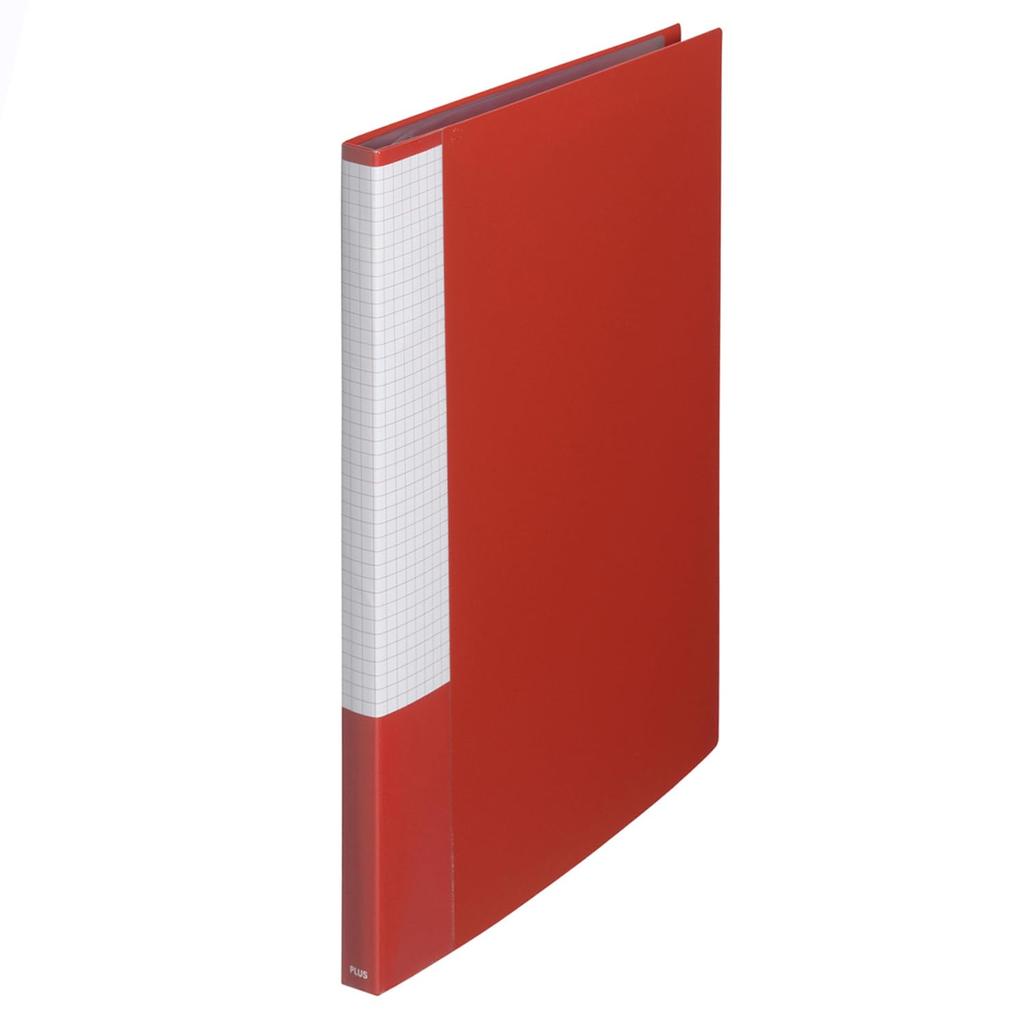 Plus File Clear File Super Economy A4 Vertical 20 Pockets Red 10-Pack FC-122EL 88-422×10