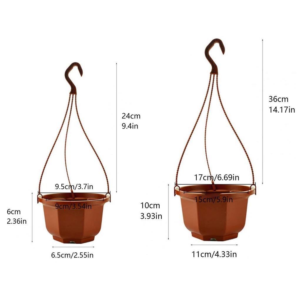 Lot de 14 chaînes de pots de fleurs en plastique pour plantes, support de jardinière à suspendre, décoration de balcon