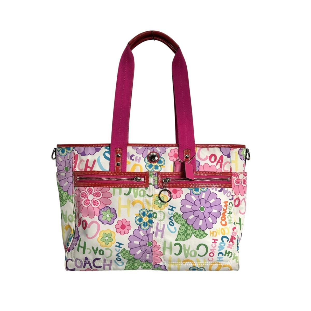 

COACH Mother bag Daisy Handbag Nylon multicolor Women B1082-F14879 Used