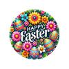 Easter Bunny Easter Egg Party Decorations Wooden Circular Signs Hanging Festival Atmosphere Welcome Doors