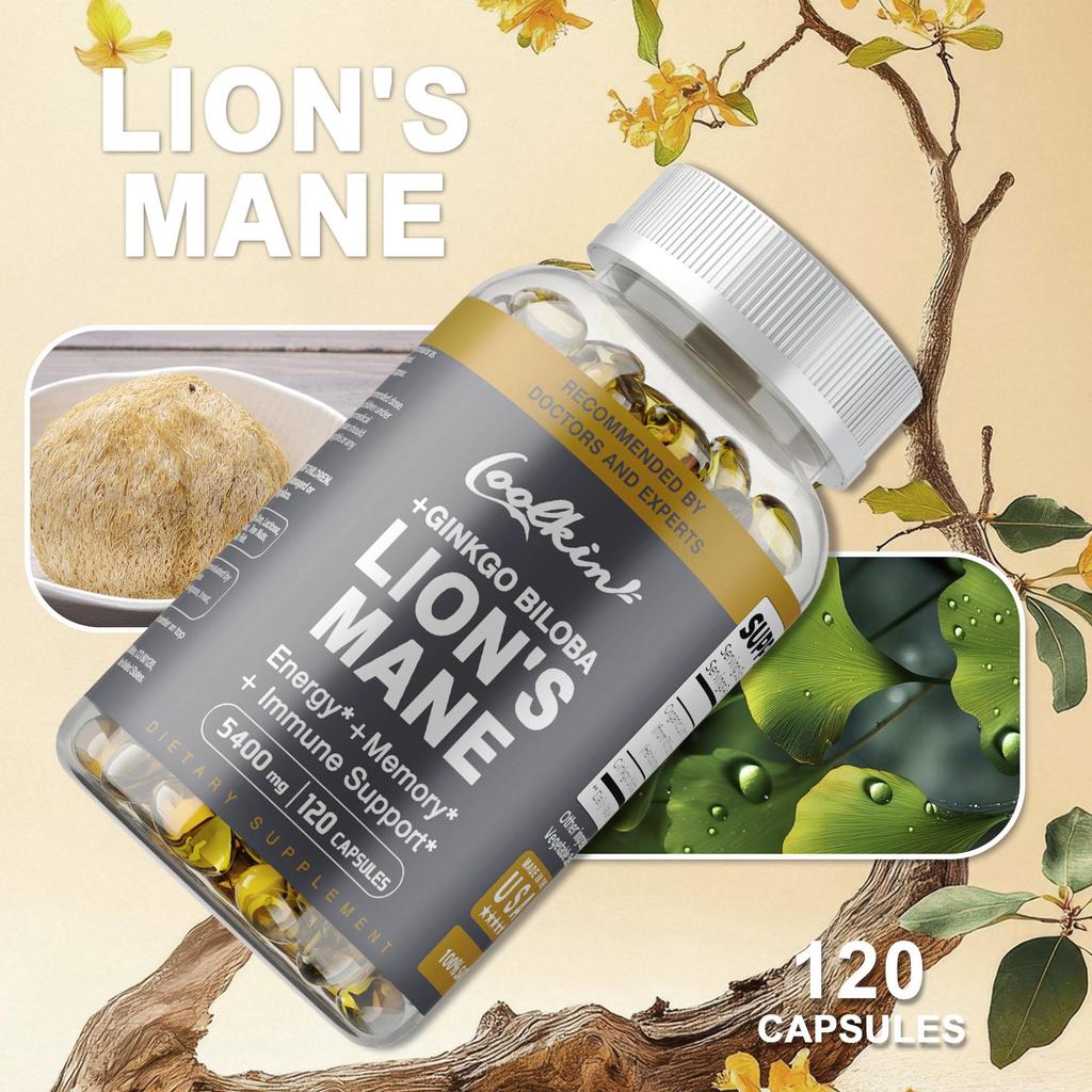 Lion's Mane 5400mg -Memory & Focus Booster, Cognitive Support