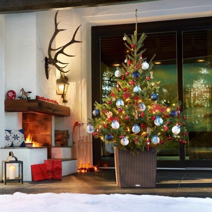 Lechuza jardinière cube cottage 50 all-in-one moka 442088