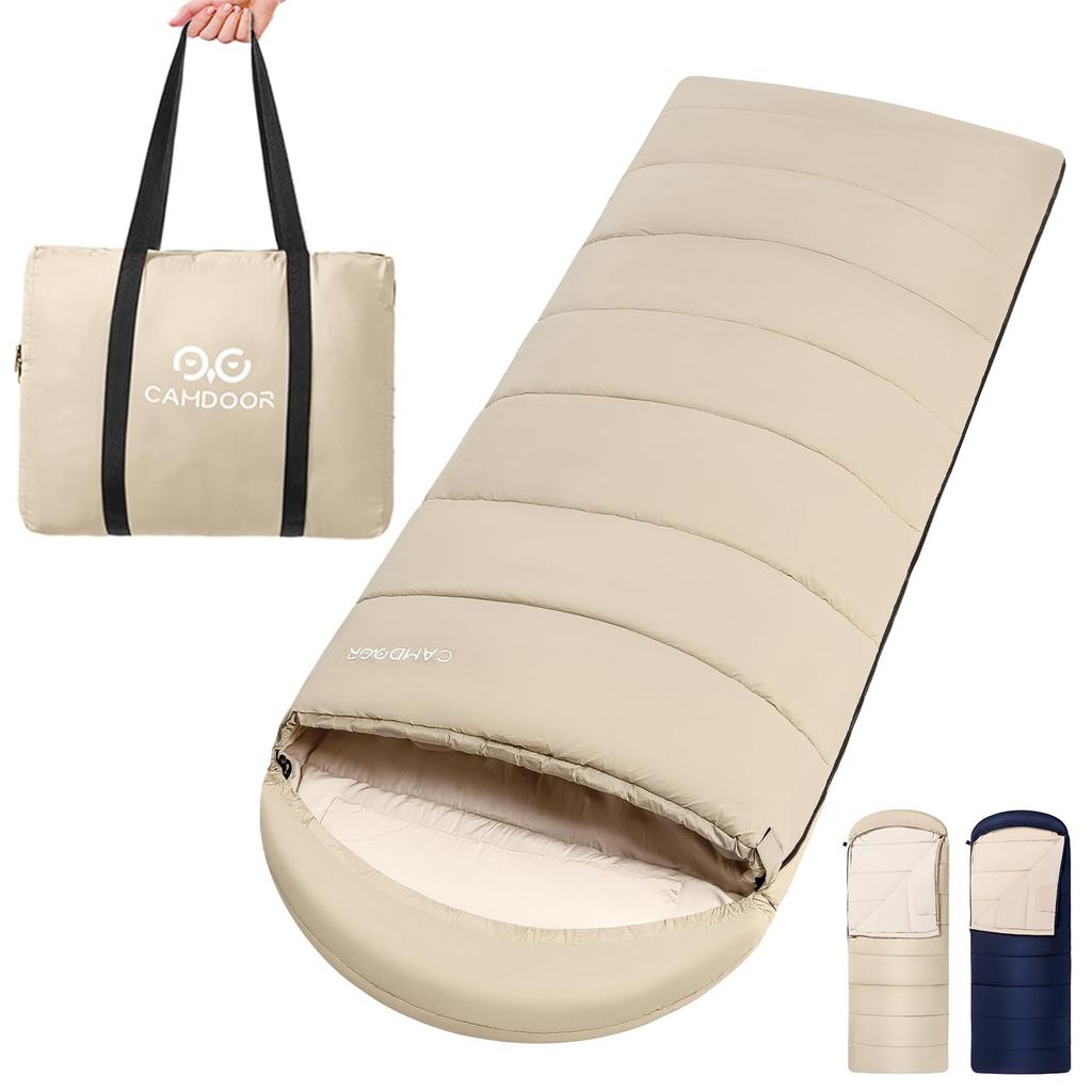 CAMDOOR Winter Down Sleeping 320T Waterproof and To Perfect for Car Emergency Outdoor and Indoors and Includes Storage Bag [Artificial Down, 30-Second