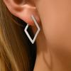 Korean Style Women's Geometric Quadrilateral Stud Earrings