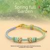 Qianli Jiangshan Handwoven Bracelet: Colorful, National Style, Large-Hole Beads