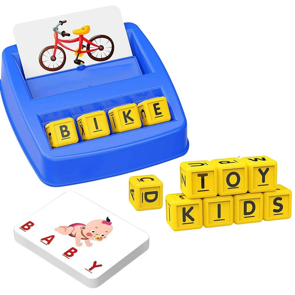 Lernkarten zum Zuordnen von Lernwörtern Alphabet & Mathe Brettspiele Spielzeug für Kleinkinder & Kinder ABC Pädagogisch Lernend STEM Homeschool Kindergarten Vorschule