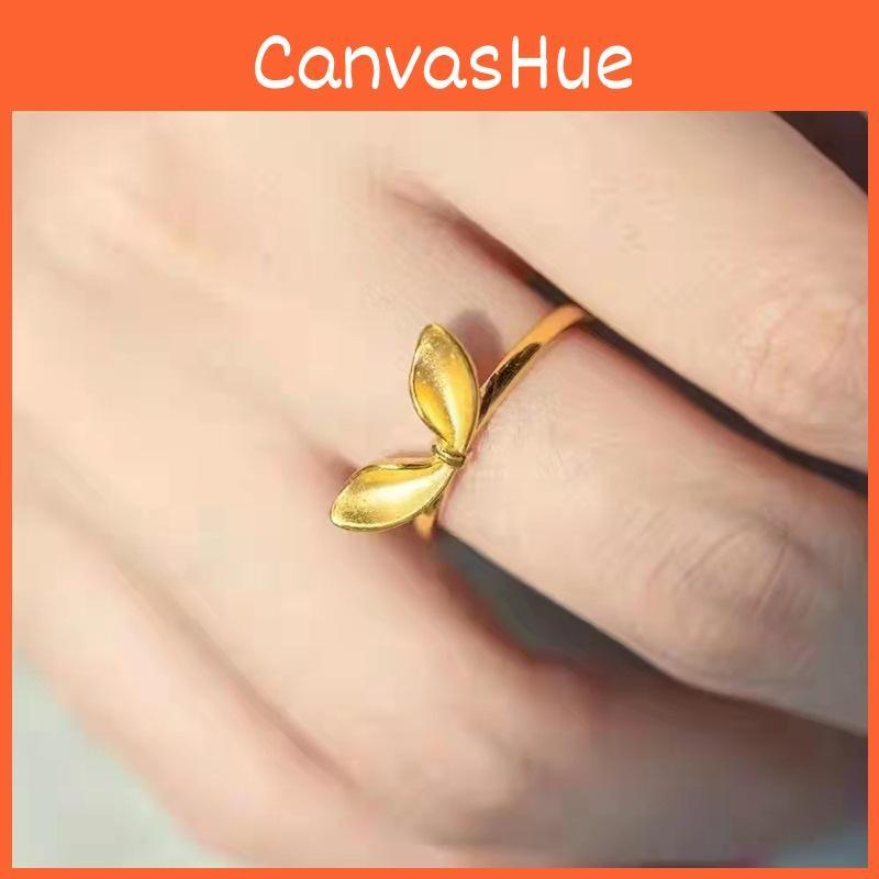 Stylish Style Ethnic Rabbit Ear Ring Premium Brass Gold Plated Fashion Accessory