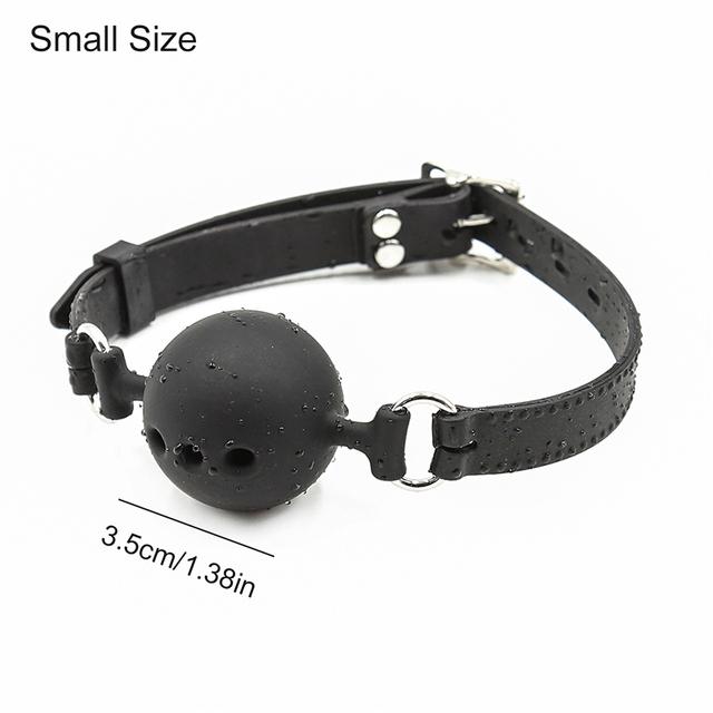 3 Sizes Soft Safety Silicone Bdsm Open Mouth Gag Ball Bondage Slave Ball Gag Erotic Sex Toys For Woman Adult Sex Games Slave New