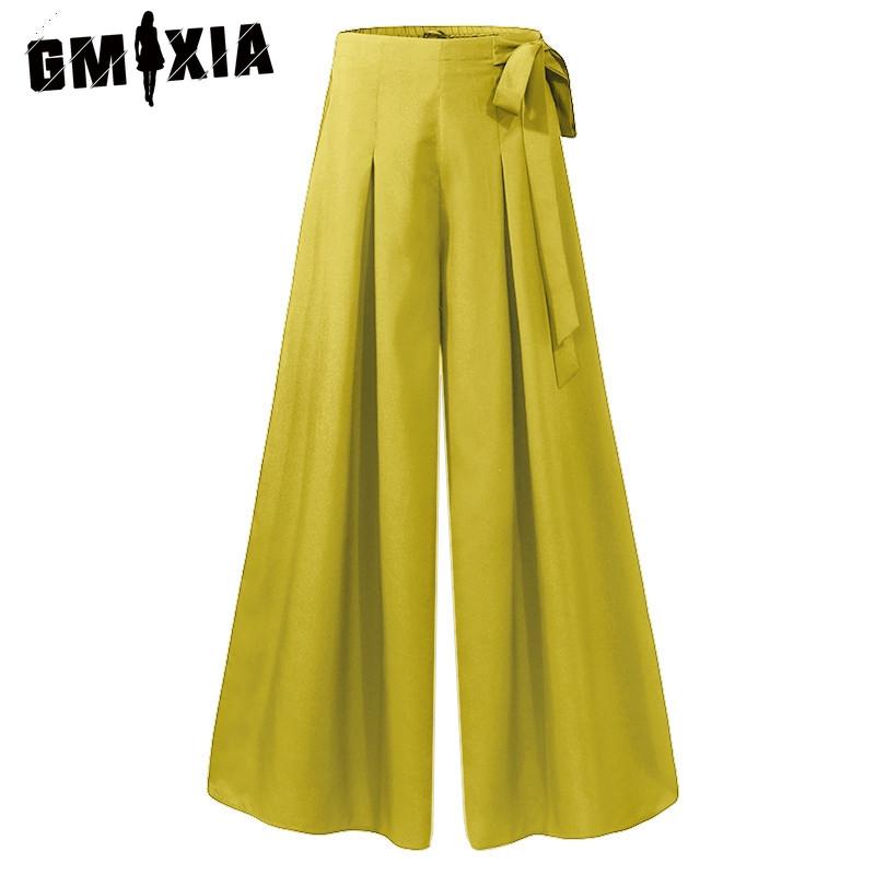 GMXIA Naiste mood vabaaja ühevärvilised trükimustriga püksid ja kapriispüksid