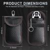 LivTee Faraday Key Fob Protector, RFID Blocking Faraday Bag for Car Keys (3.15'' × 5.12''), Anti-Theft Signal Blocking Pouch for Key Fob Security (2