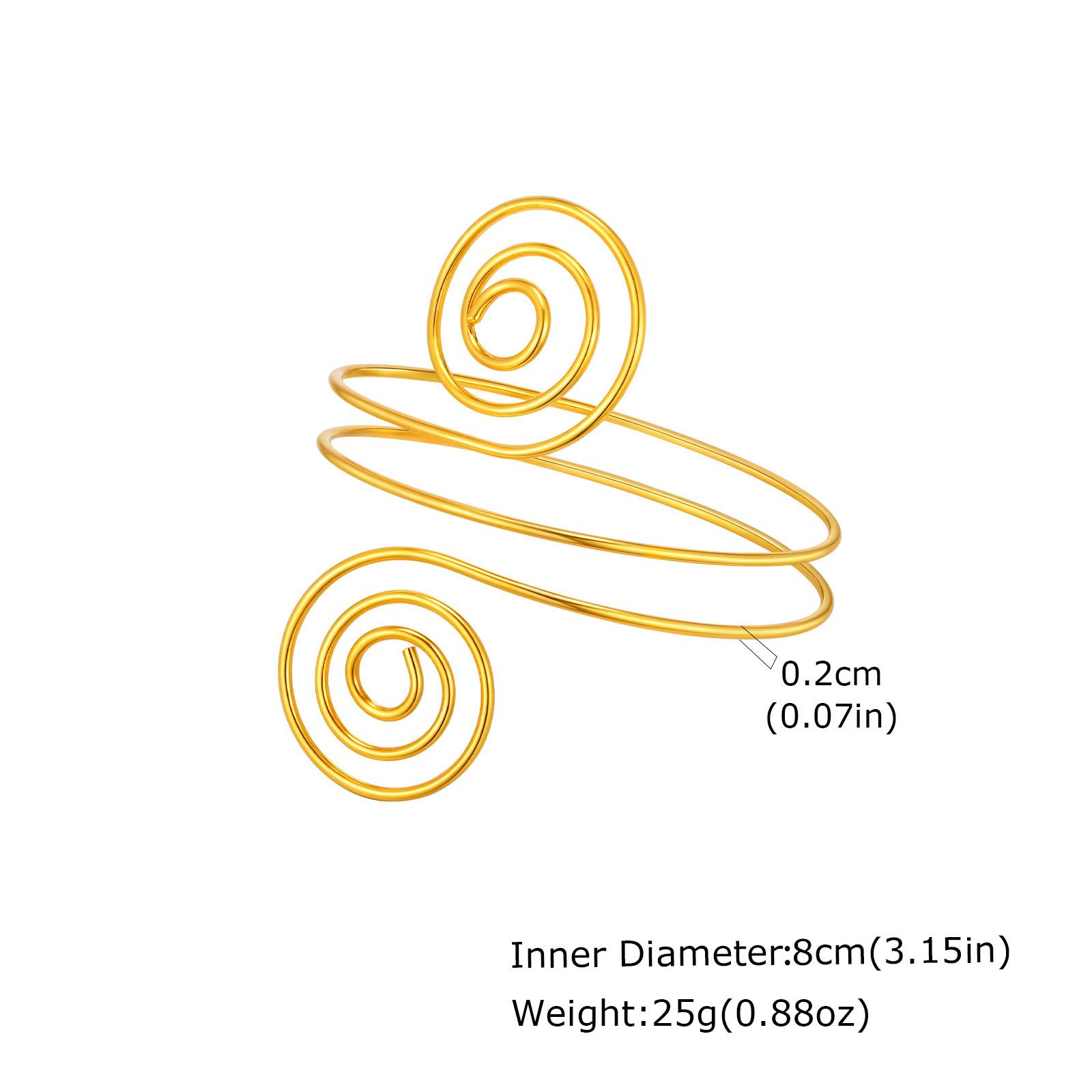 

Vnox Exaggerated Open Arm Armlet Bangle For Women, Heavy Thin Thick Cuff Bracelet,Bohemian Jewelry Dancing Party