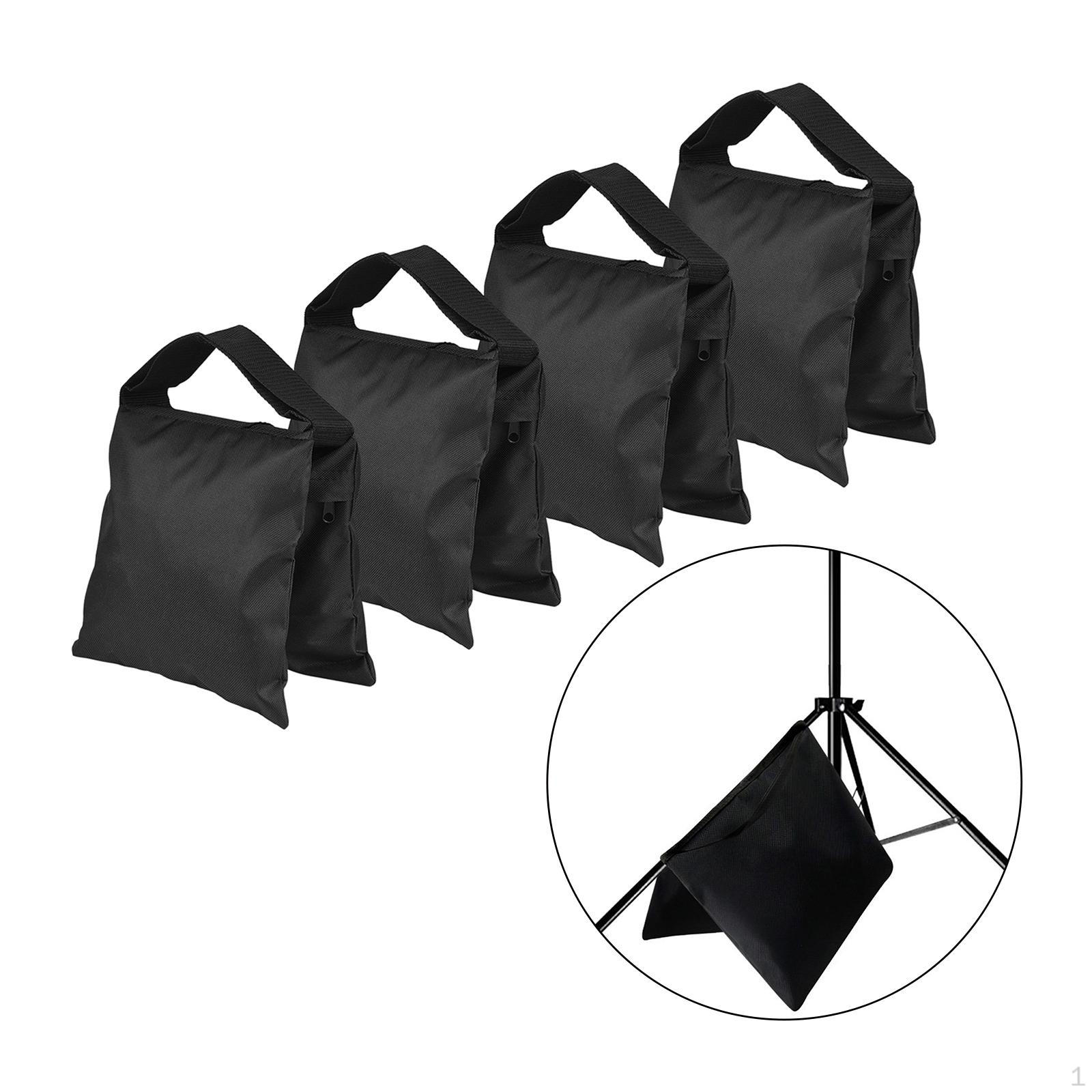4 Pieces Empty Photographic Sandbag Balance Sand Bag Weight Portable Oxford Cloth Material