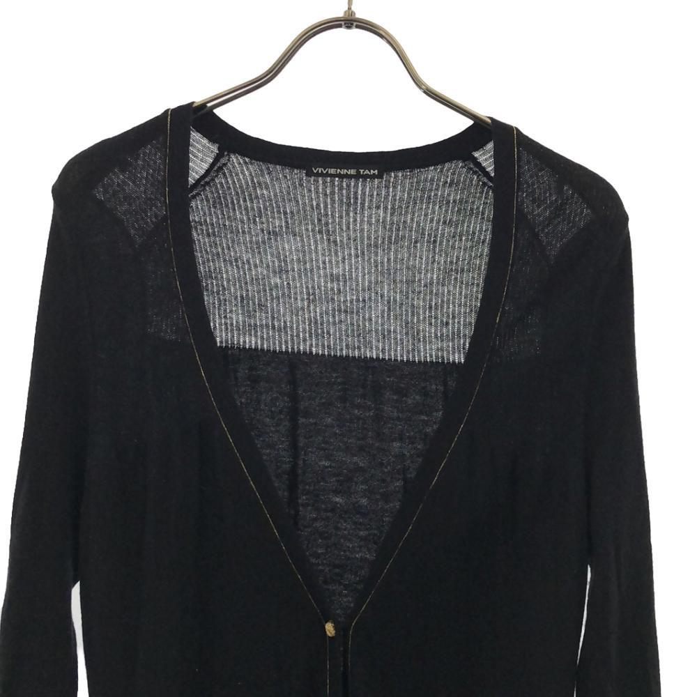 VIVIENNE TAM Long sleeve knit cardigan 1 black Women Used