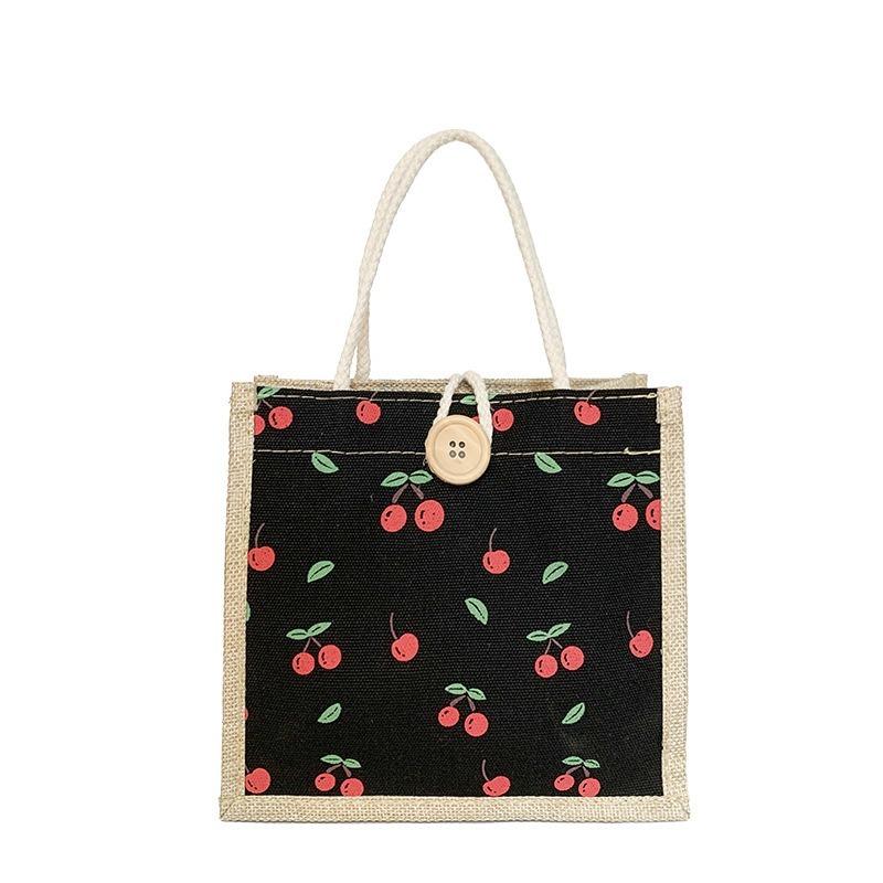 Холщовая сумка женская большая вместимость модная сумка через плечо Южная Корея — фото 6