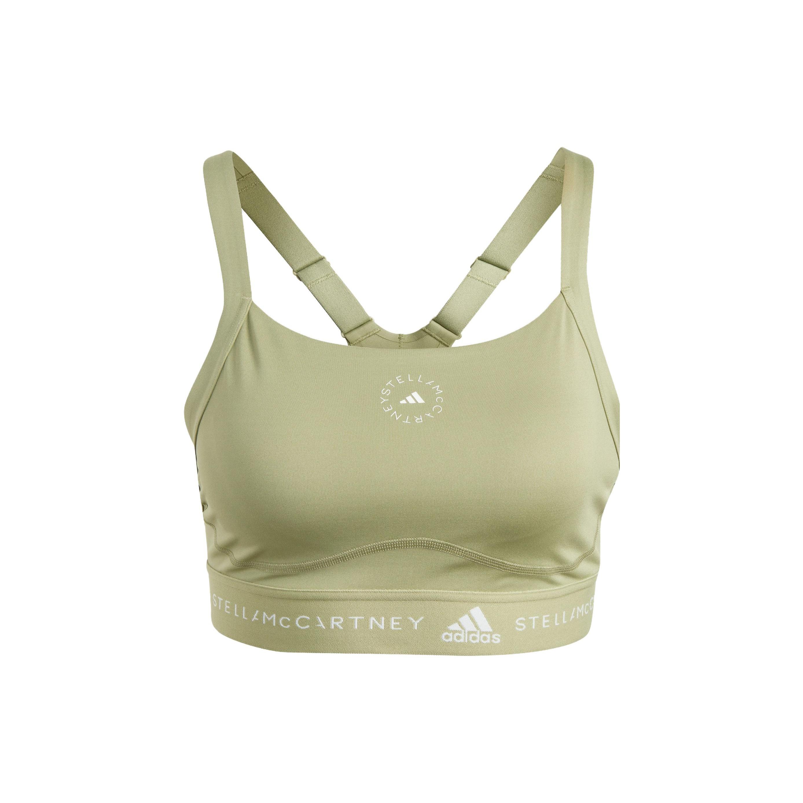 (WMNS) adidas Logo Truepurpose Medium Support Bra Green Women s HR2223 M