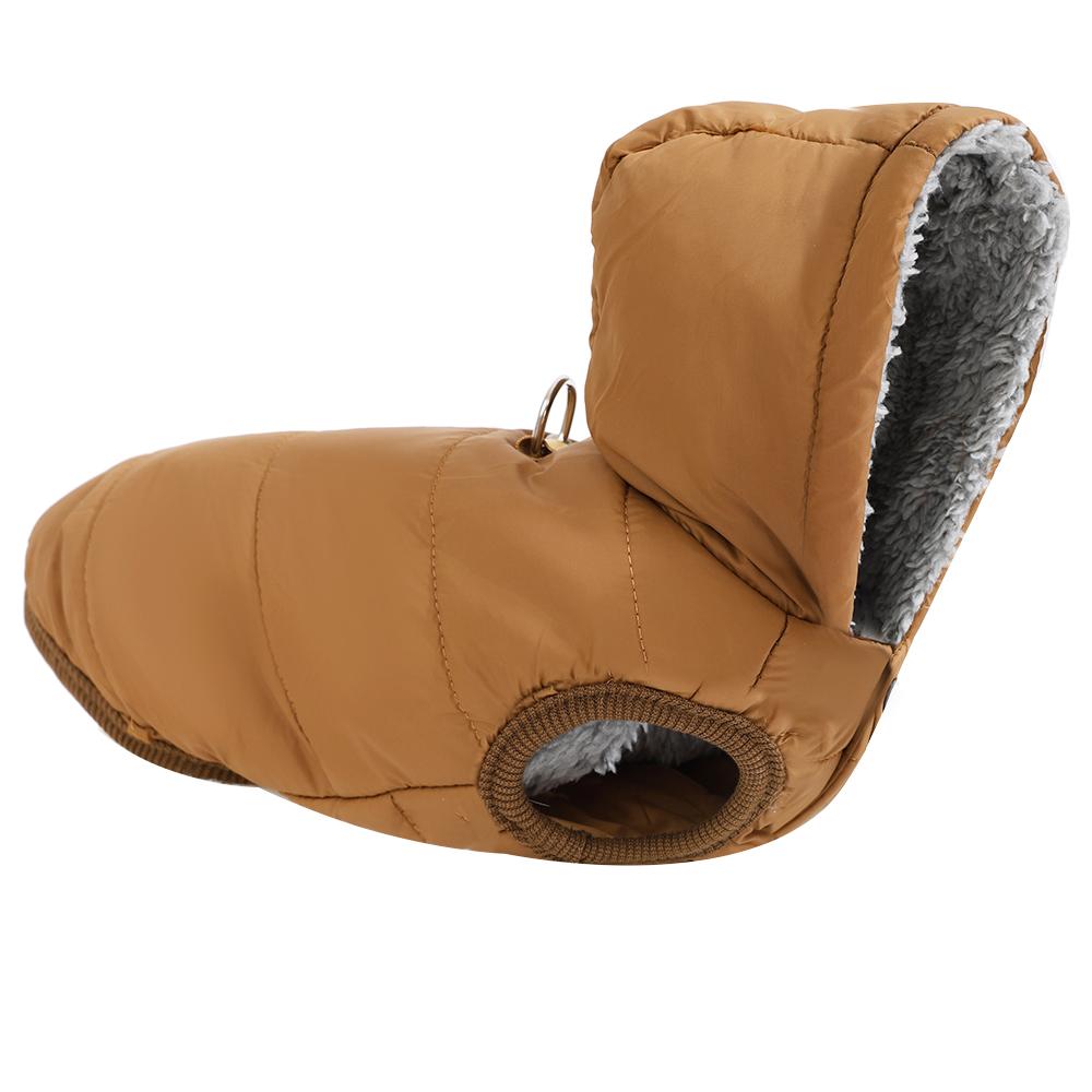 

Cozy Pet Jacket Coat Soft Hooded Kitten Costume Winter Thicken Fleece Windproof Clothing With D-ring For Small Cats Sphynx Cat XS коричневый