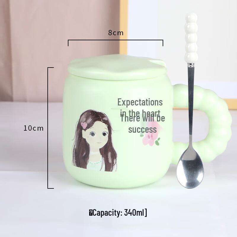 Qishang Ceramic Couple Mugs Set