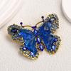 Women Brooch Sparkling Rhinestones Faux Pearl Butterflies Shape Lapel Pin Suits Coats Bags Scarves Badge Versatile Accessory