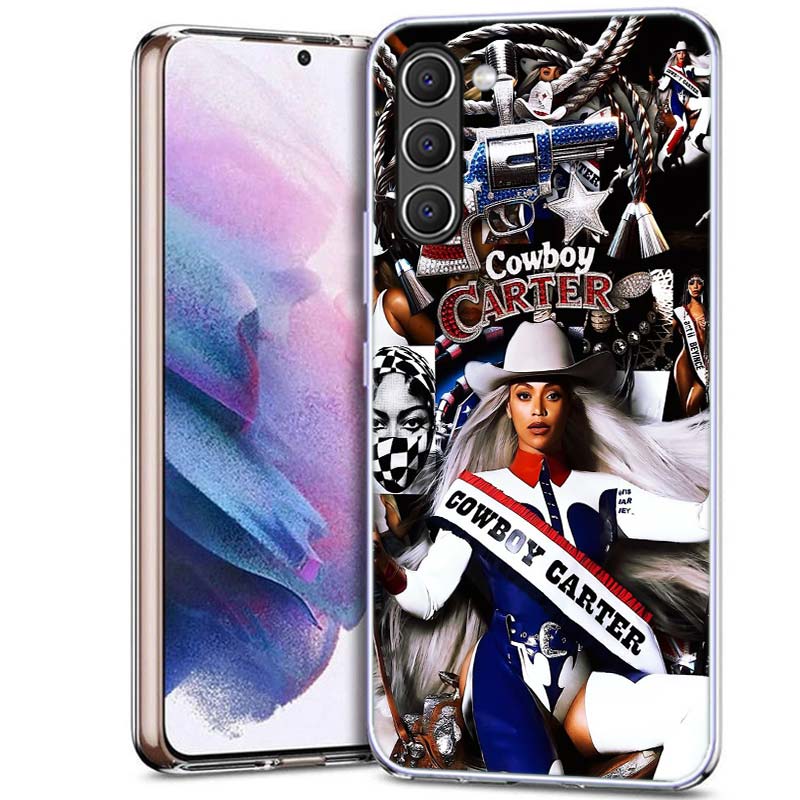Singer Beyonce Cowboy Phone Case for Samsung A54 A14 A24 A34 A17 A37 A57 A55 A35 A25 A15 A13 A23 A33 A53 A07 A05S A04S A03 A73 G