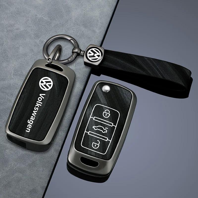 2026 Hot Styling Mouldings For VOLKSWAGEN VW 3 Buttons Zinc Alloy Car Protection Gray Key For Volkswagen VW Polo Tiguan Golf Jet