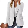 2025 Autumn Long-Sleeve Women's Solid Color Cardigan Suit Jacket