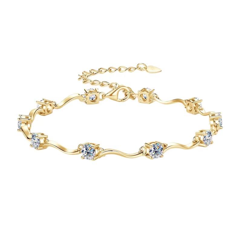 S925 Silver Rhodium Plated Bamboo Knot Charm Bracelet Children s Korean Style Natural Stone Elegant Fashionable Anniversary Gift 925 silver