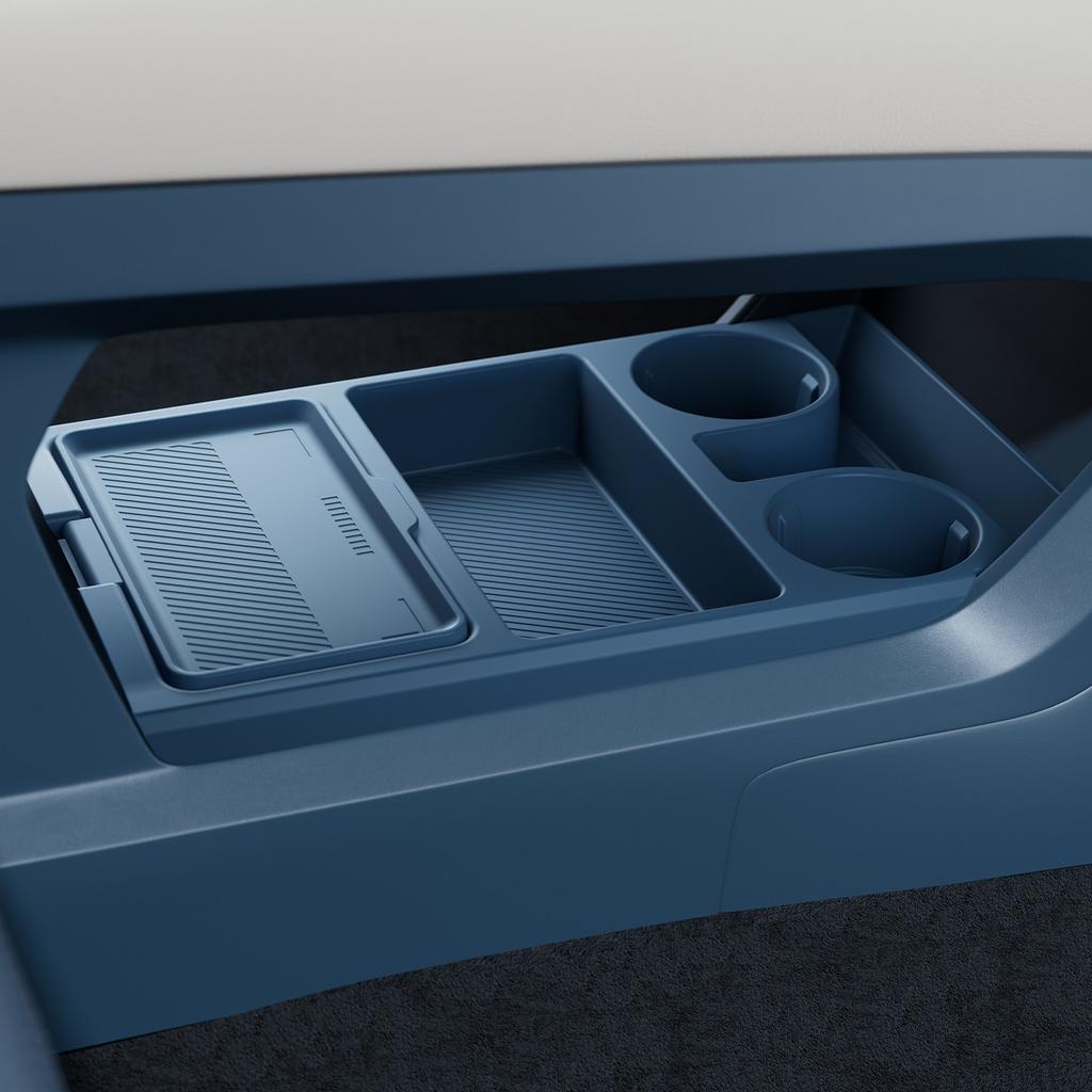 For Zeekr 001 2026 Center Console Lower Storage Box Organizer Tray Anti Slip Divider Interior Accessories