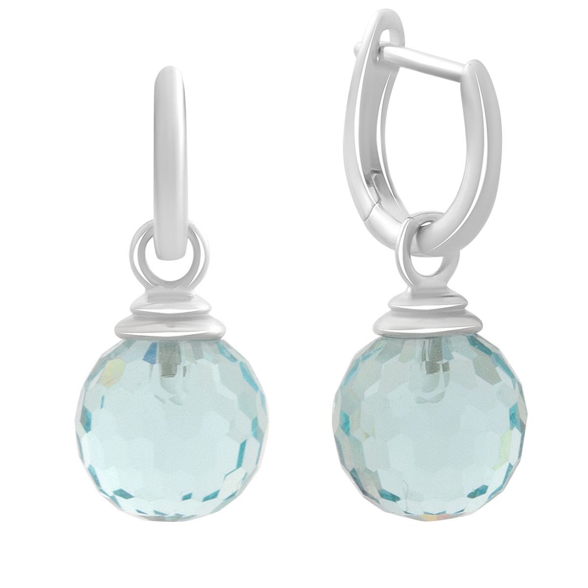 

Срібні сережки з фіанітами (60002217) білий