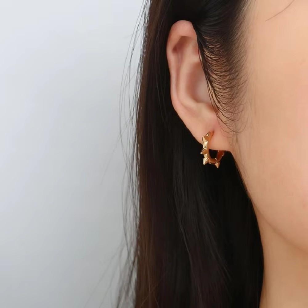Nieten-Ohrstecker im Nieten-Stil, Geometrische Ohrstecker aus Edelstahl, für Geschenke