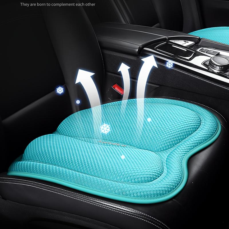 2 Stück Auto Universal Quadratisches Sitzkissen+Rückenlehnenkissen, Vier Jahreszeiten Autositzkissen, Weiches und Atmungsaktives Auto Universal Sitzkissen