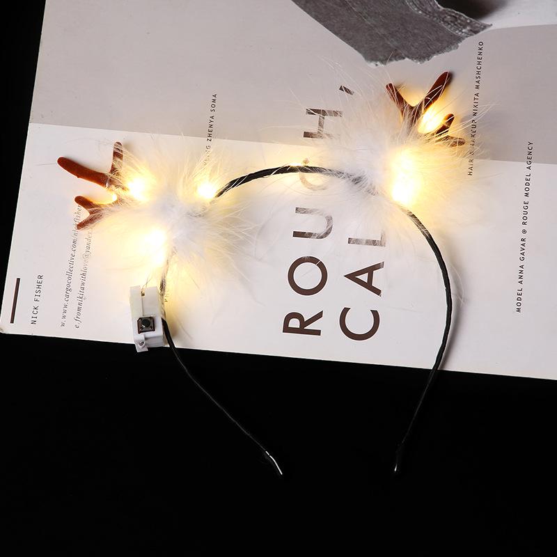 Christmas Reindeer Antler Headband - Festive Hair Accessory for Women & Children