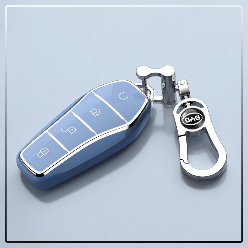 2025 BYD Yuan PLUS Kryt na klíč od auta s vysoce kvalitním ochranným řetízkem pro muže a ženy