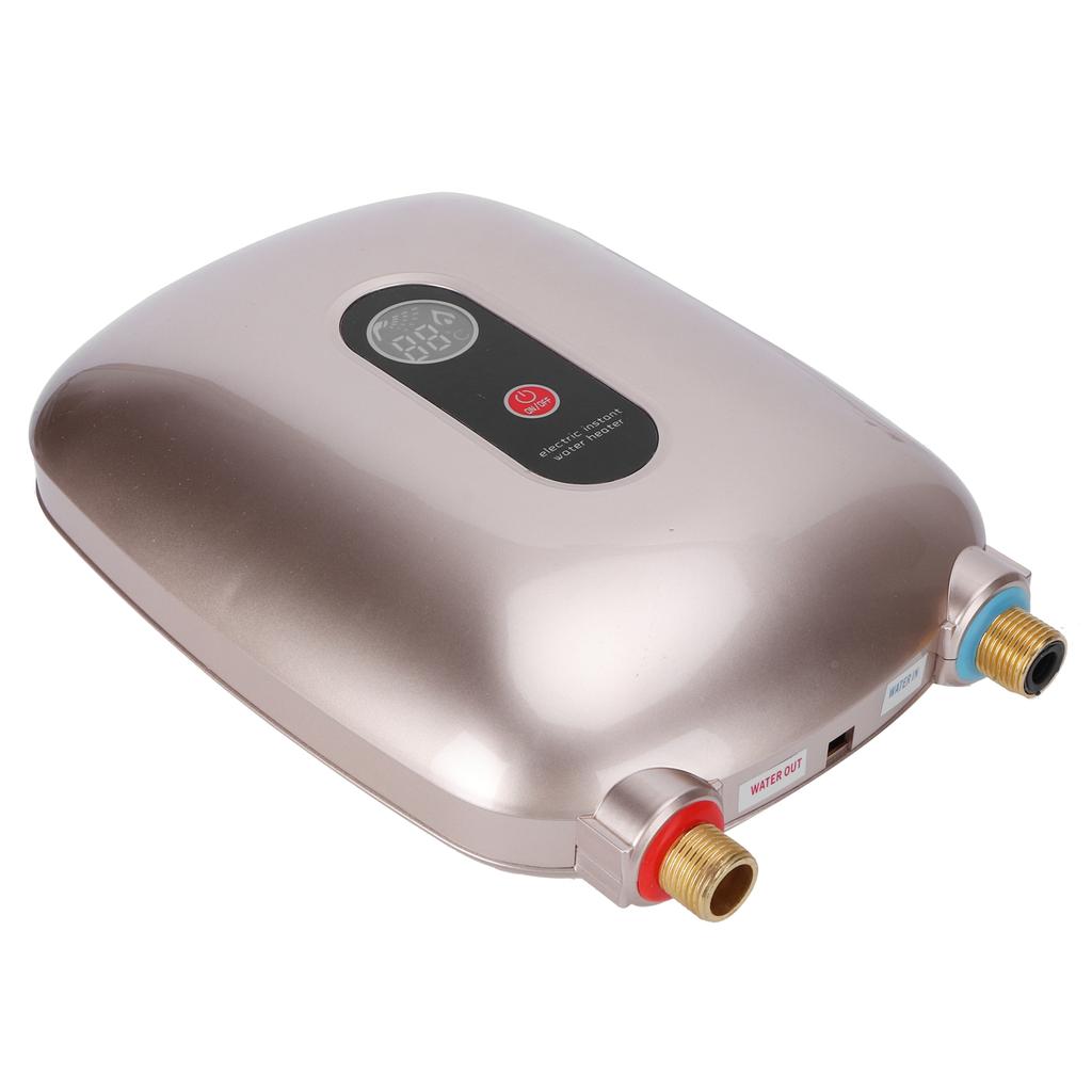 Electric Hot Water Heater Instant Water Heating Tankless Heater Temperature ControlUK Plug 220V