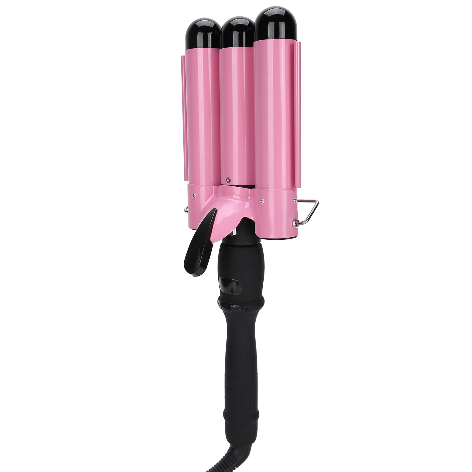 

Плойка для волос, валик с тремя стержнями, ЖК-дисплей, электрический инструмент для укладки волос, вилка ЕС EU Plug