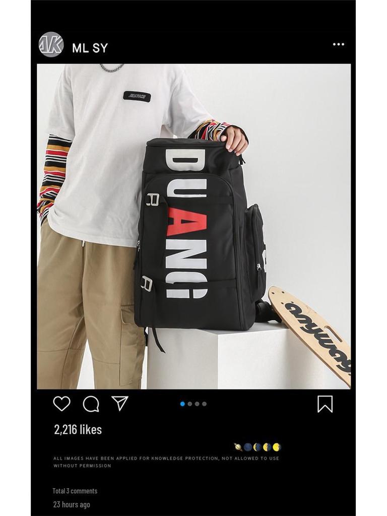 Large Capacity Ski & Snowboard Backpack with Wet/Dry Separation for Outdoor Travel and Sports Gear