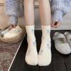 Australian Wool Children's Winter Plush Thick and Warm Mid-calf Socks, Cute Cartoon Snowman Sleep Socks, Home Floor Socks