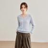 Shexi Women's V-Neck Faux Cardigan Wool Blend Knit Sweater