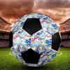 Pallone da Calcio Colorato Cucito a Macchina PVC Misura 5 Pronto per Allenamento di Squadra e Competizione Resistente Alto Rimbalzo Raffreddamento Regalo Sportivo