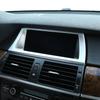 Pre BMW X5 E70 X6 E71 2008-2013 ABS Uhlíkové vlákno/Čierna Dekoratívny Rám Navigácie do Auta Nálepka Výplne Príslušenstvo do Auta