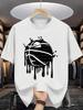 T-shirt Unisex con Stampa di Pallacanestro